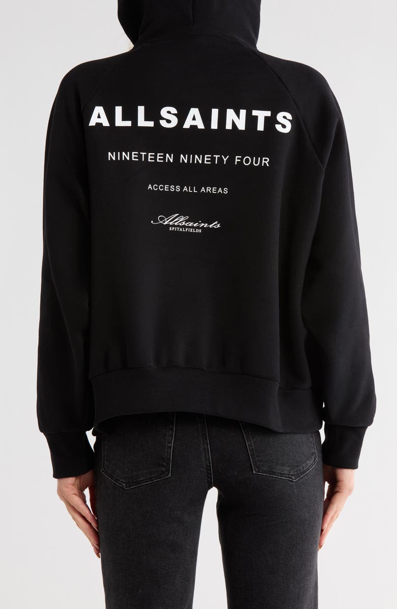 AllSaints Tour Talon Logo Graphic Hoodie, Alternate, color, 