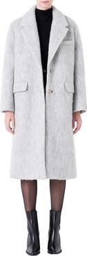 Grey Lab Oversize Longline Wool Blend Coat