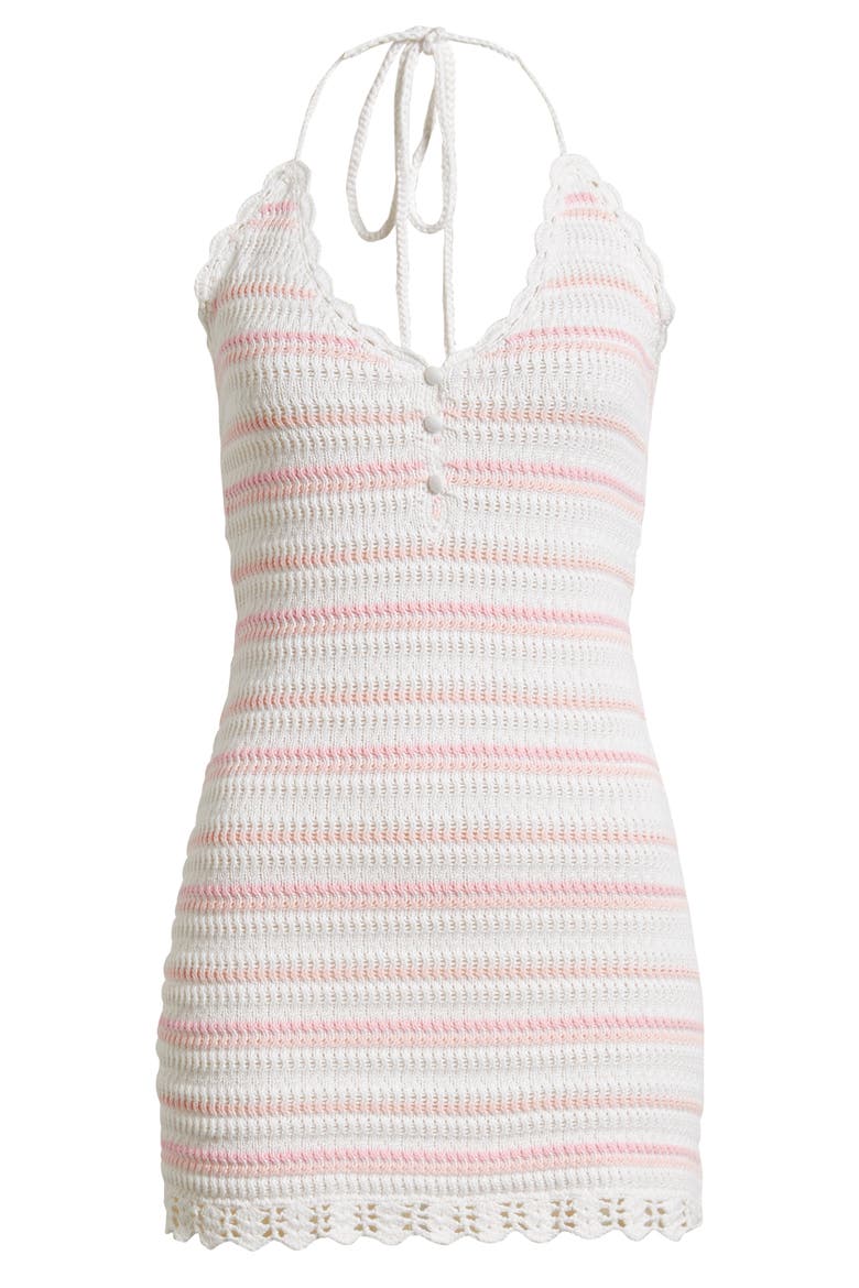 Lilibelle Crochet Trim Cotton Knit Sundress, Main, color, MARBELLA STRIPE