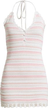 LoveShackFancy Lilibelle Crochet Trim Cotton Knit Sundress