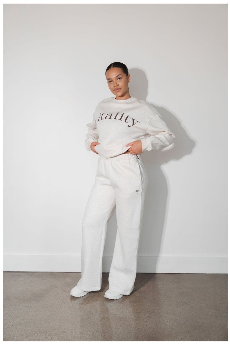 Cozy Trouser, Alternate, color, Oat Marl
