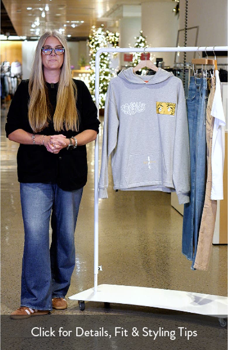 These Eyes Crop Pullover Hoodie, sales video thumbnail