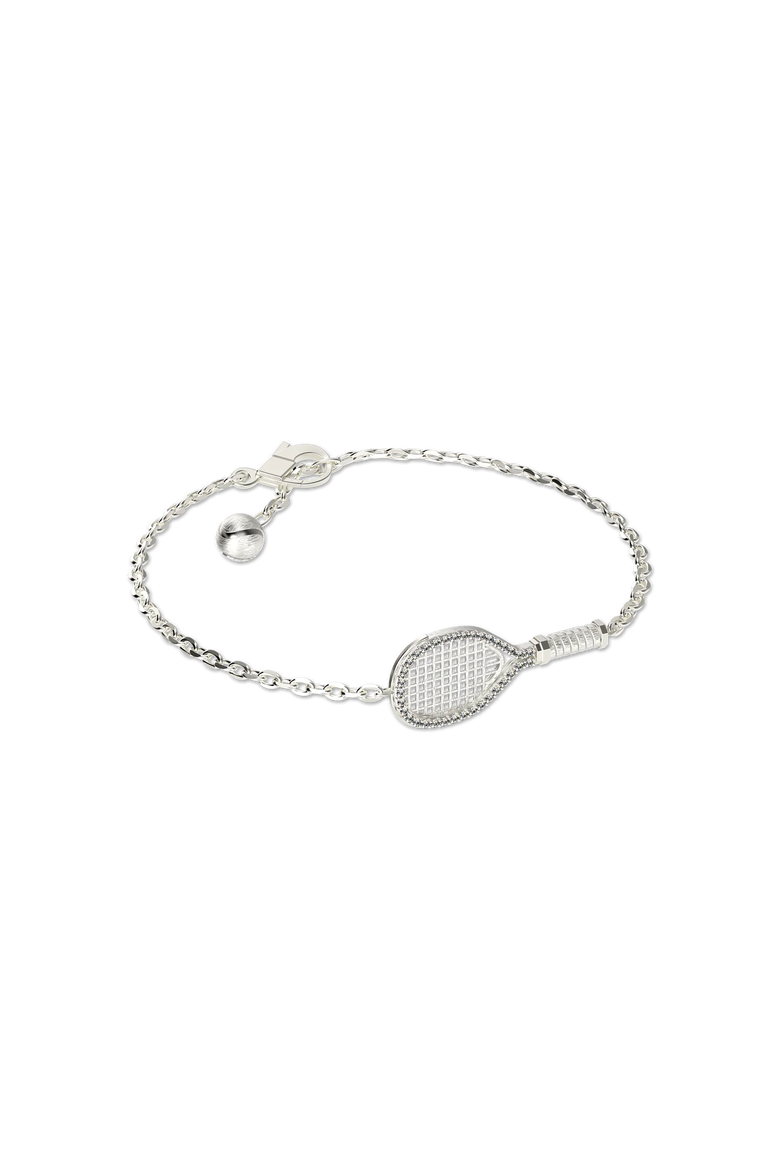 The Tennis Bracelet, White Diamond Halo, Alternate, color, Silver / White Diamond