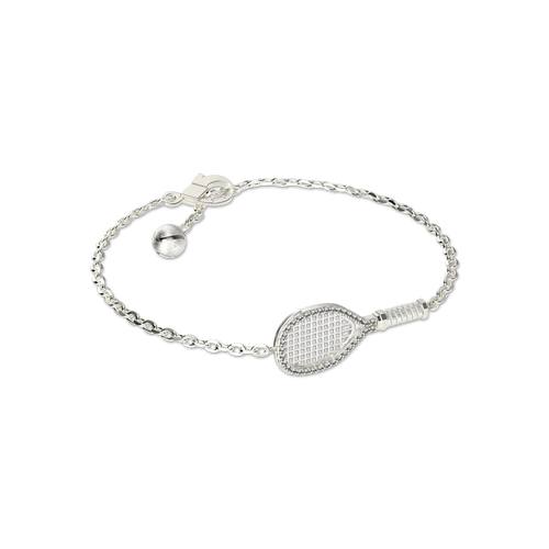Pascal The Tennis Bracelet, White Diamond Halo