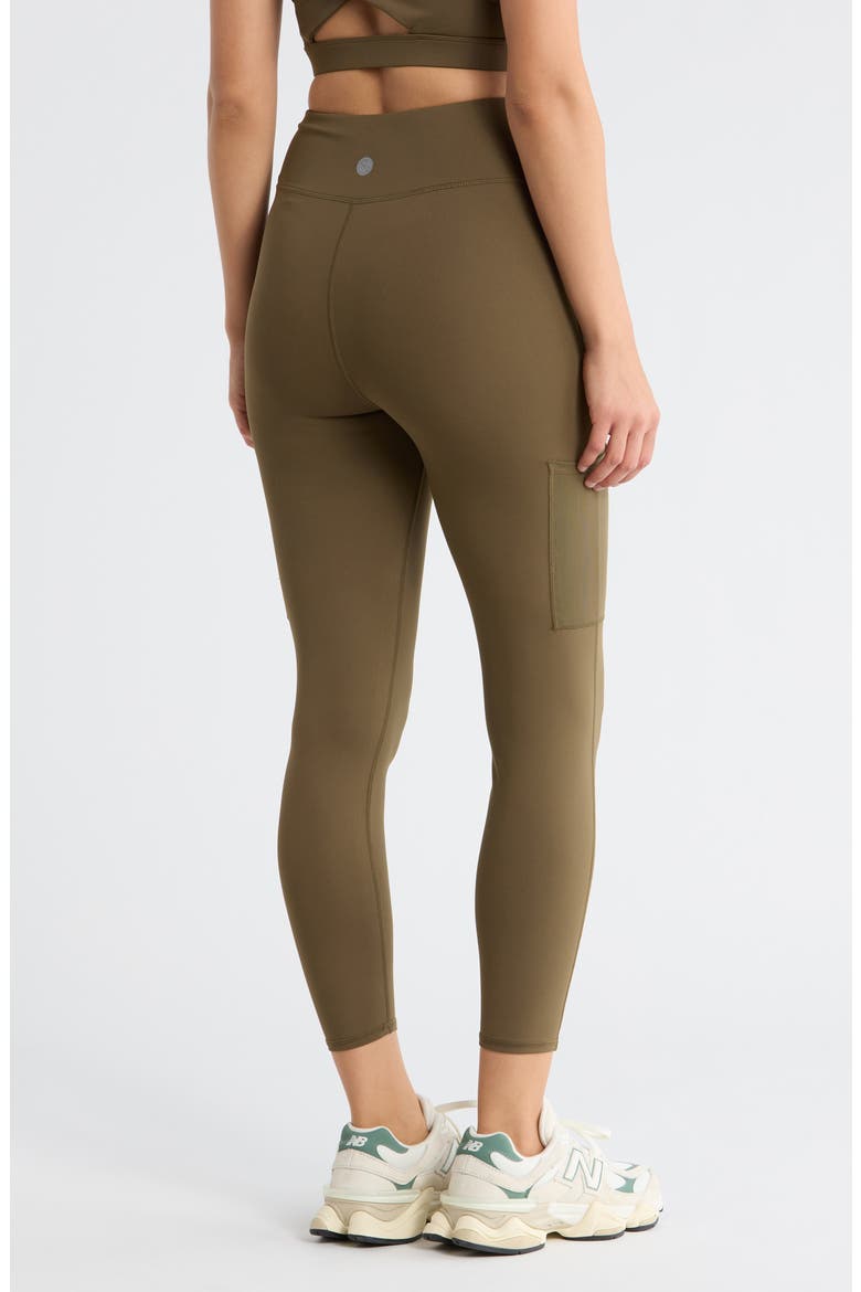 Lupita High Waist Ankle Leggings, Alternate, color, FORTRESS