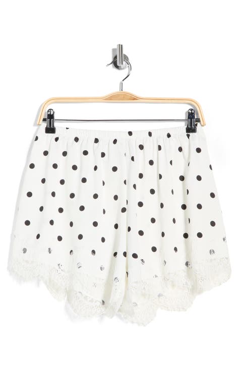 Lace Inset Shorts