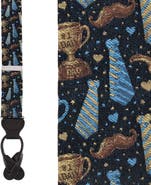 Trafalgar Father Knows Best Silk Button End Suspenders