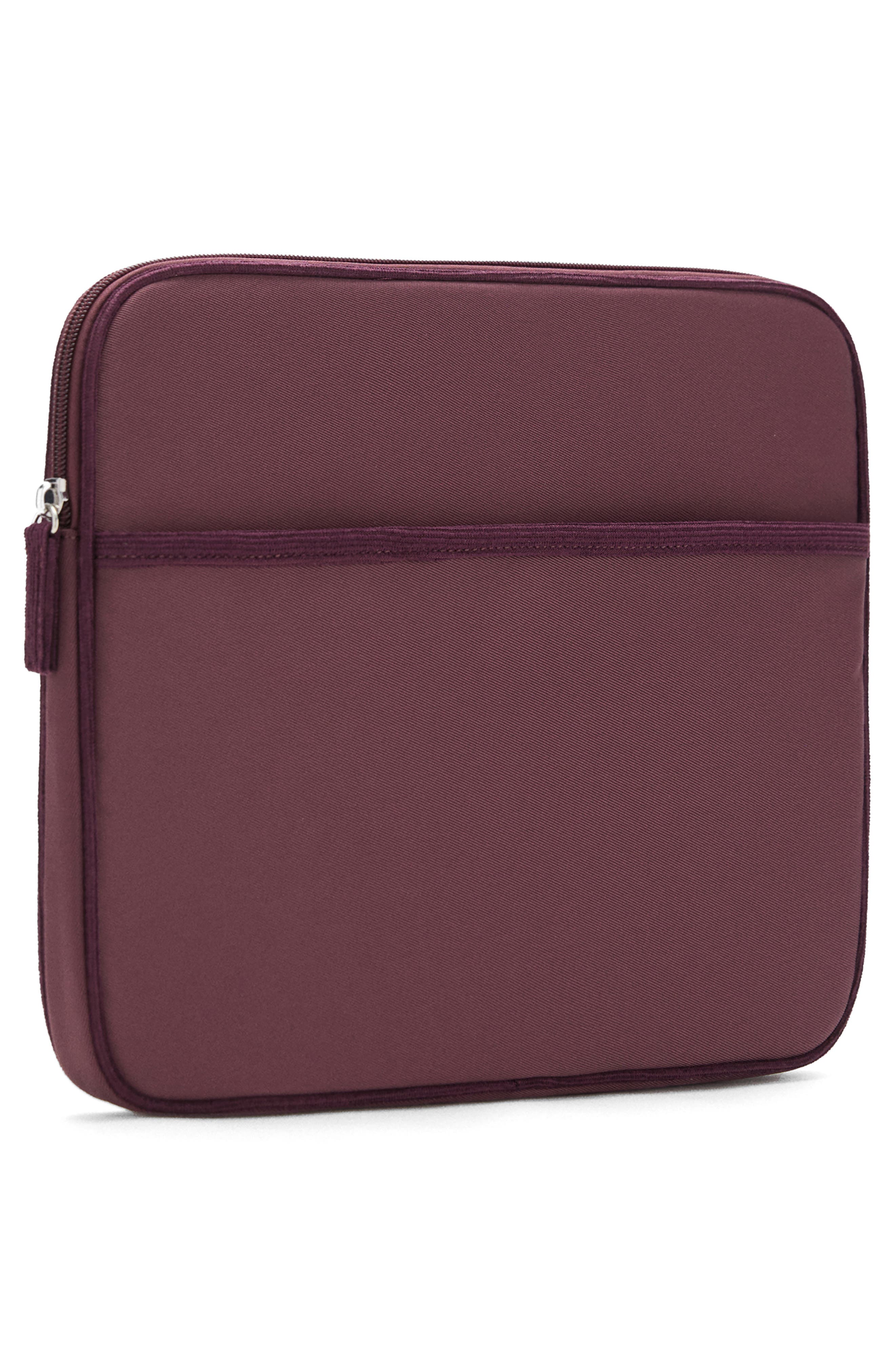 MANGO TEEN Nylon Laptop Case, Alternate, color, Burgundy