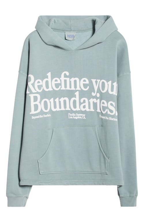 Pacsun Redefine Your Boundaries Graphic Sweatshirt In Blue