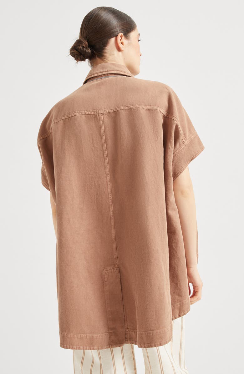 Brunello Cucinelli Overshirt with monili, Alternate, color, 