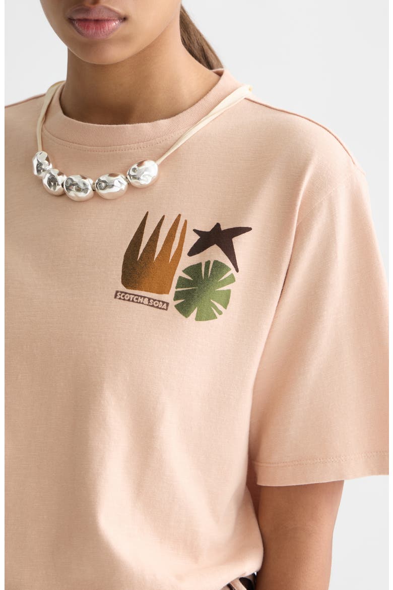 Modern Cotton Graphic T-Shirt, Alternate, color, ROSE DUST