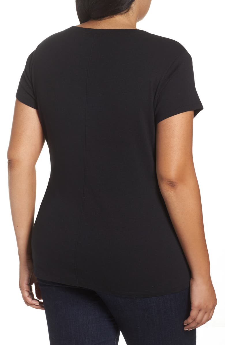 Sejour V-Neck Tee, Alternate, color, 