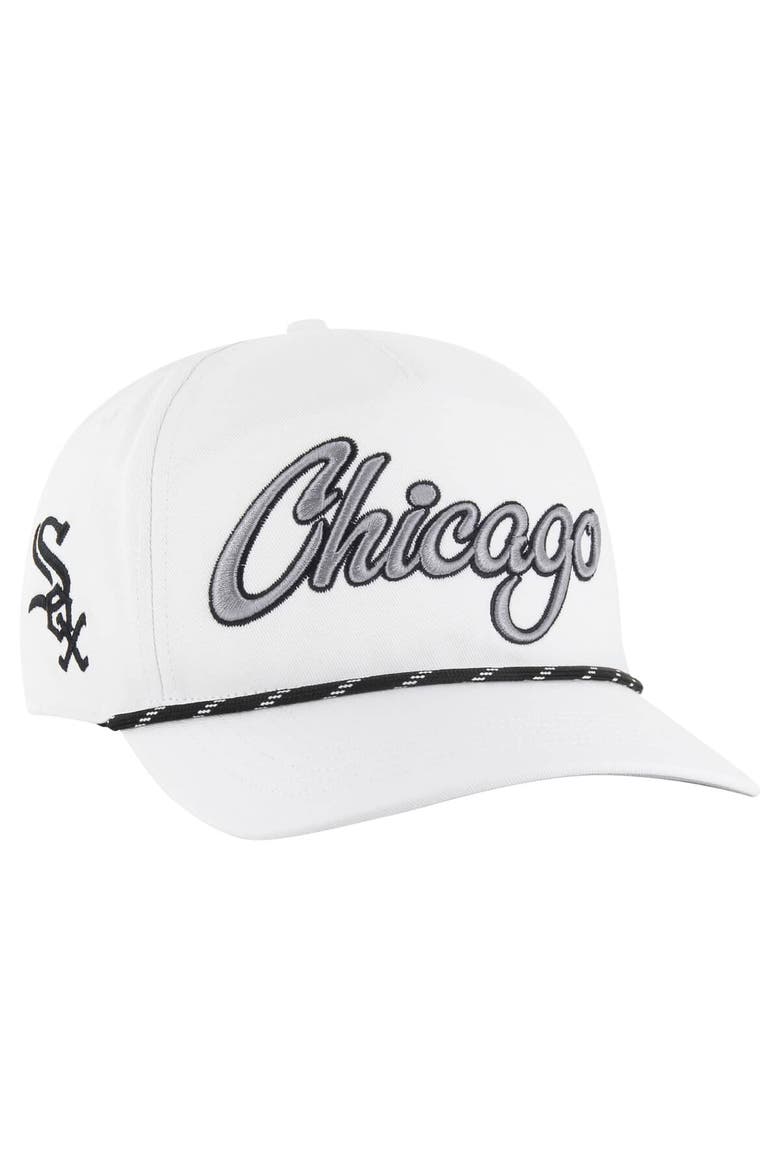 Men's '47 White Chicago White Sox Overhand Speckle Hitch Rope Adjustable Hat, Main, color, White