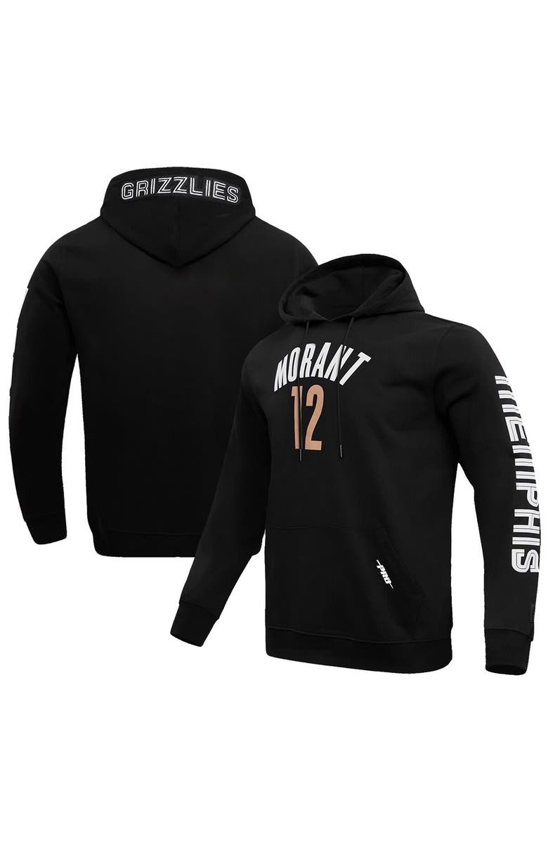 PRO STANDARD Men's Pro Standard Ja Morant Black Memphis Grizzlies 2023/24 City Edition Name & Number Pullover Hoodie, Main, color, 