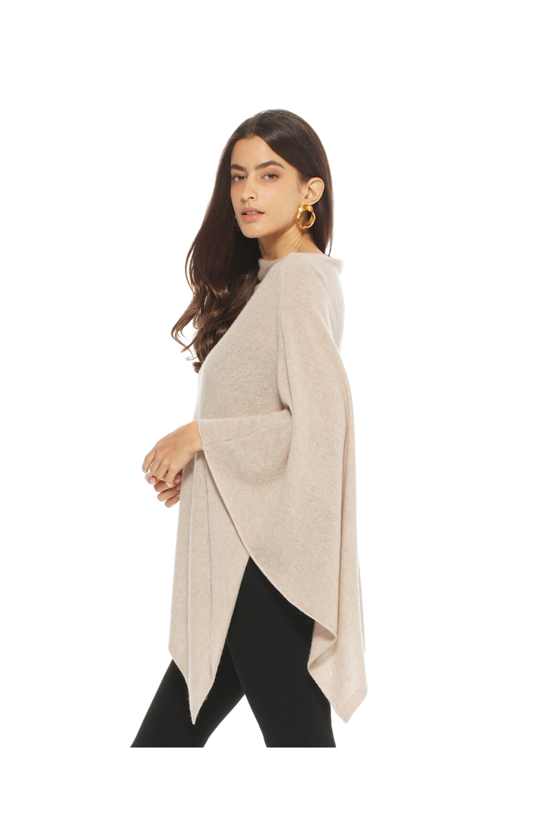 Monticelli Cashmere Essential Pure Cashmere Poncho, Alternate, color, Forest Green