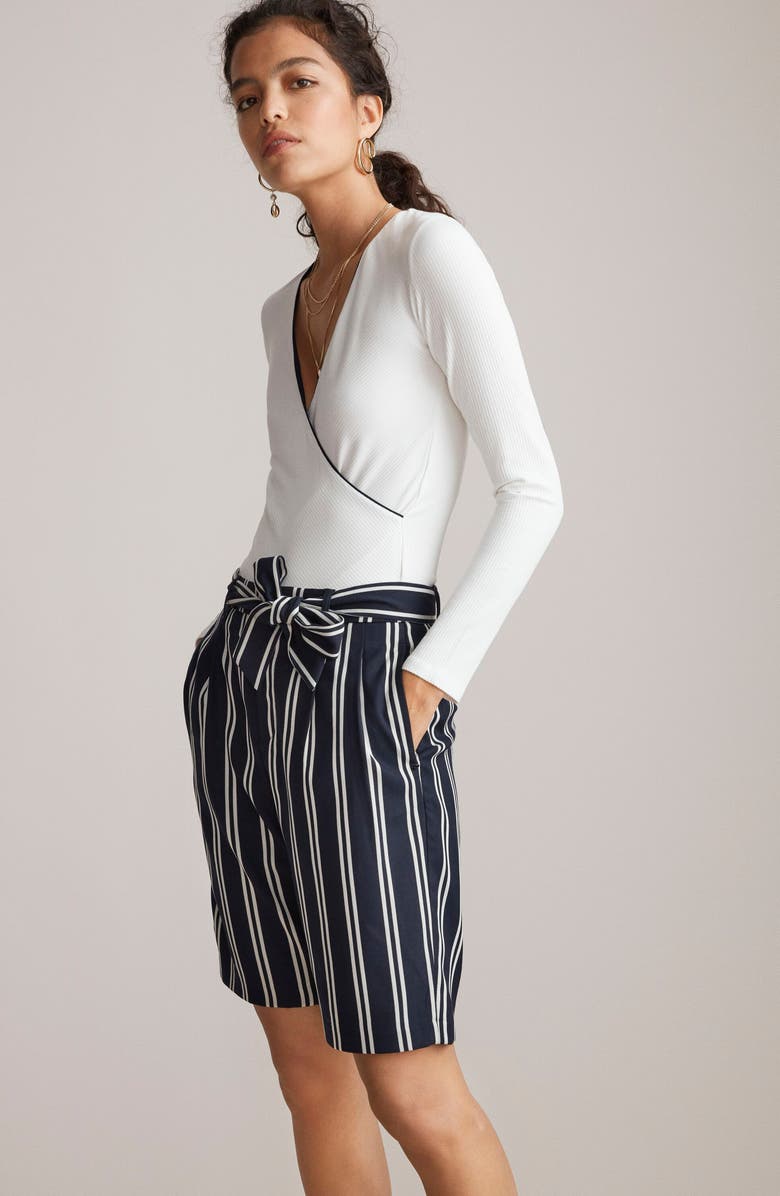 Scotch & Soda Long Sleeve Surplice T-Shirt, Alternate, color, 