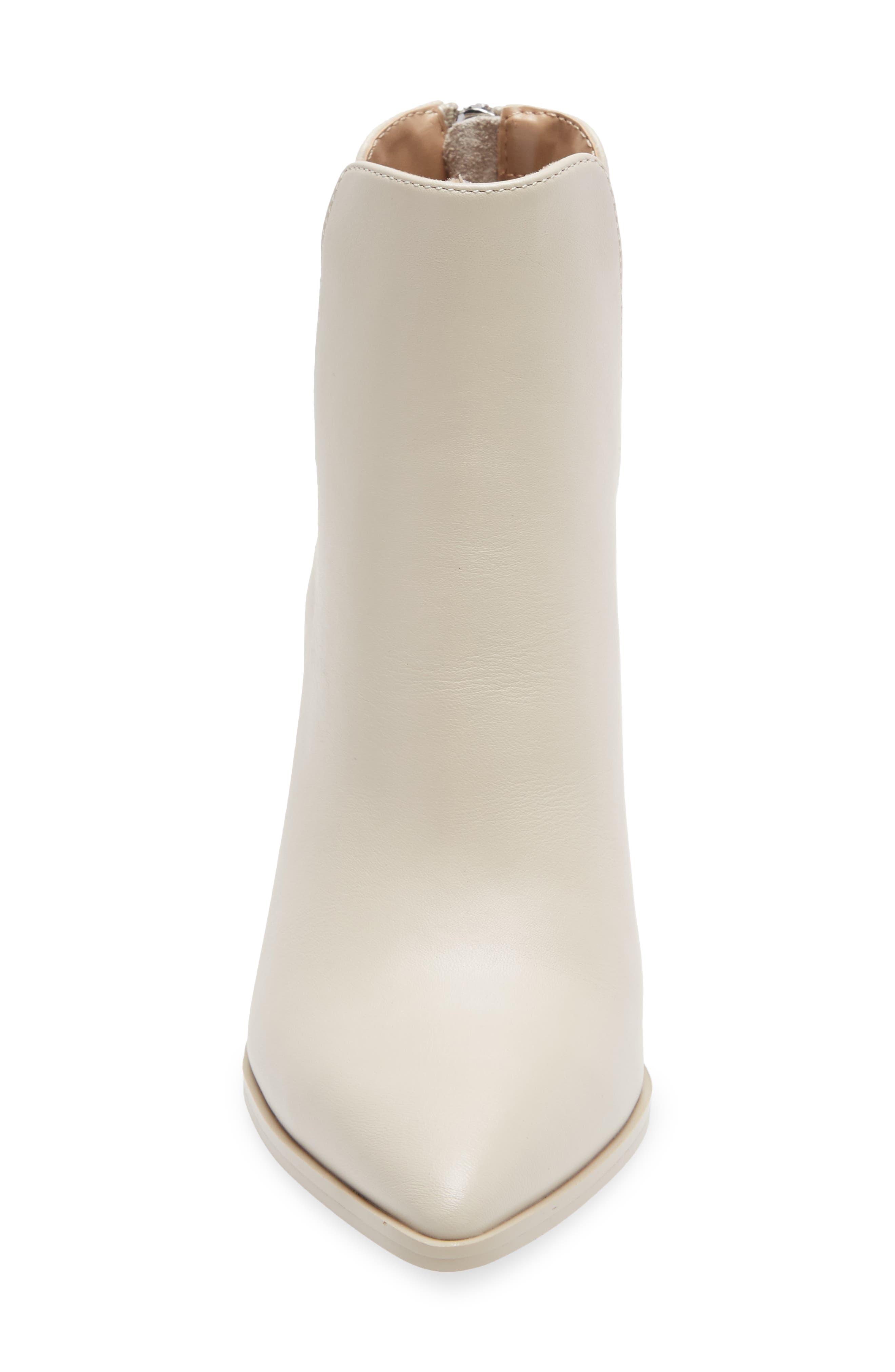 Taylen Pointed Toe Bootie, Alternate, color, BONE LEATHER