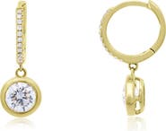 The Lovery Fine Jewelry Lab Grown Diamond Round Bezel Drop Earrings