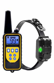 PET LIFE Barkshield LED 1-to-3 Dog 900-Yard Range 7-Level Vibration and Sound Training Dog Collar