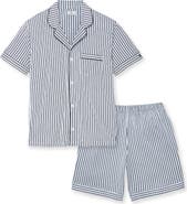 Petite Plume Stripe Pima Cotton Short Pajamas