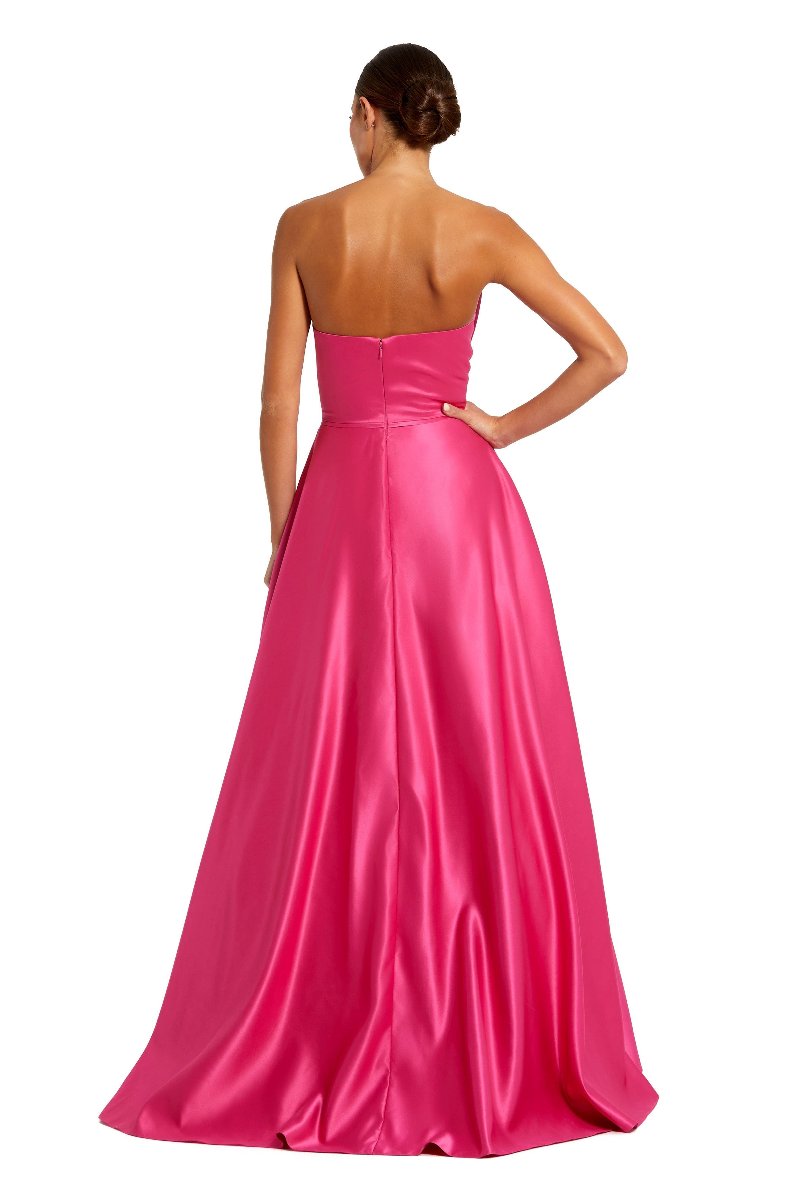 Strapless A-Line Bow Ballgown - image 2