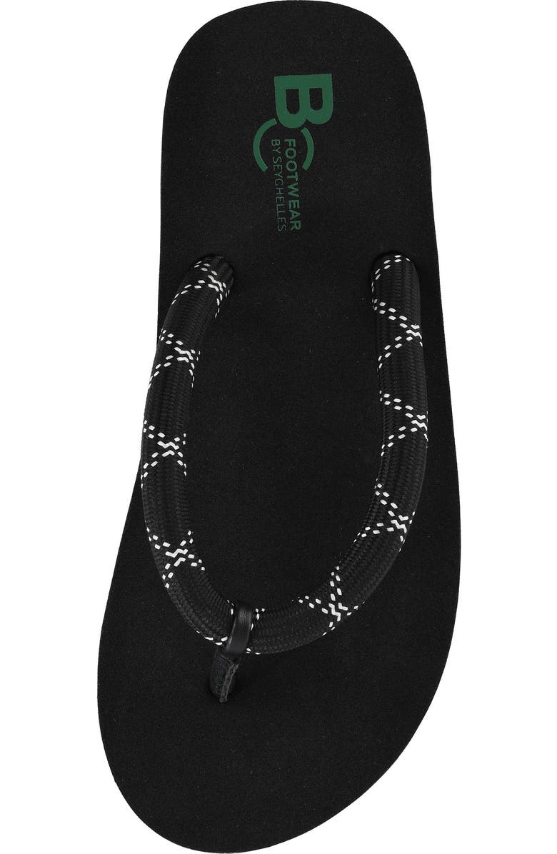 BC Footwear A Pretty Penny Platform Sandal, Alternate, color, Black/ White Rope