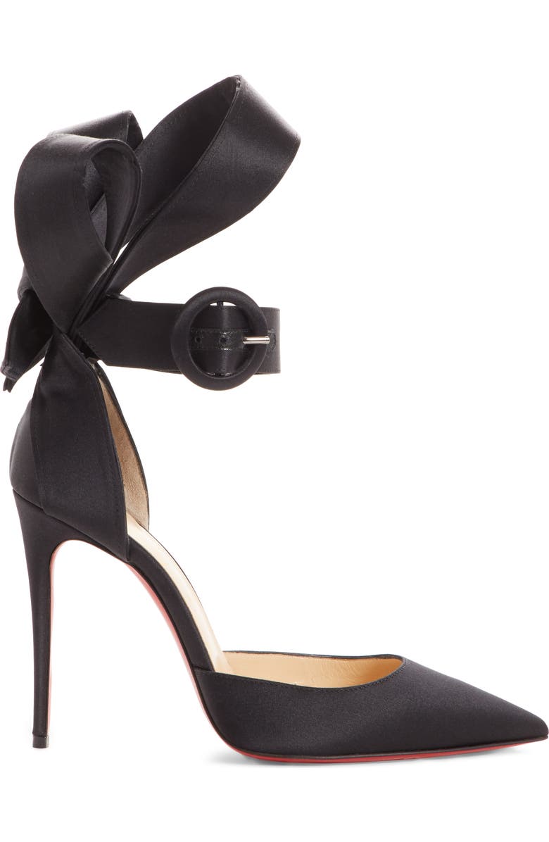Christian Louboutin Raissa Bow Ankle Strap Pump, Alternate, color,