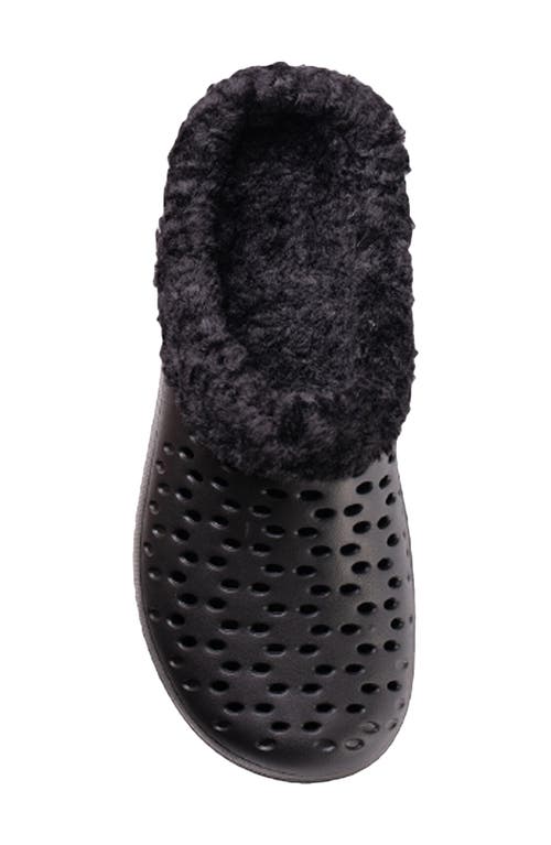 Revitalign Fusion Vitality Faux Fur Lined Clog In Black