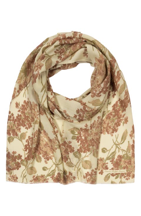 Floral Wool Oversized Wrap