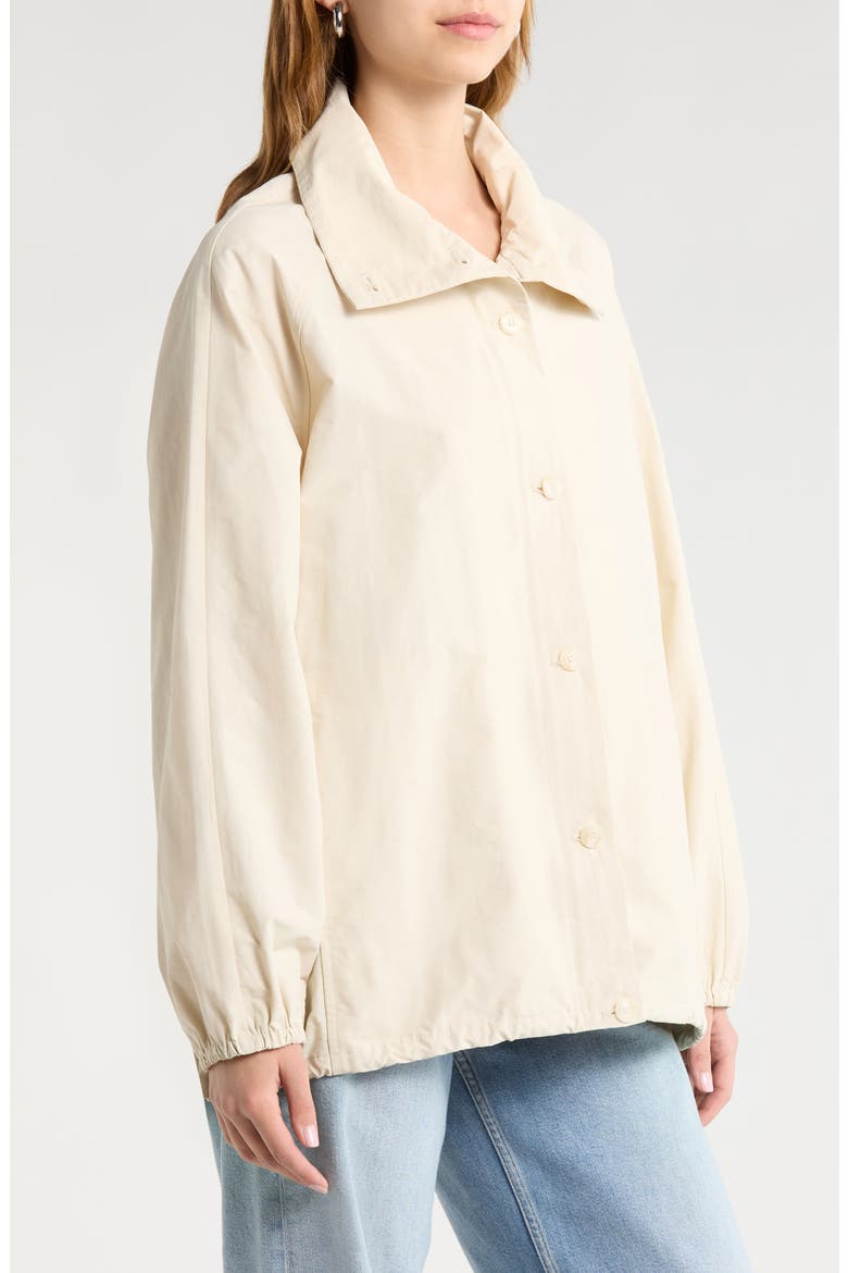Yareli Oversize Funnel Neck Jacket, Alternate, color, BONE