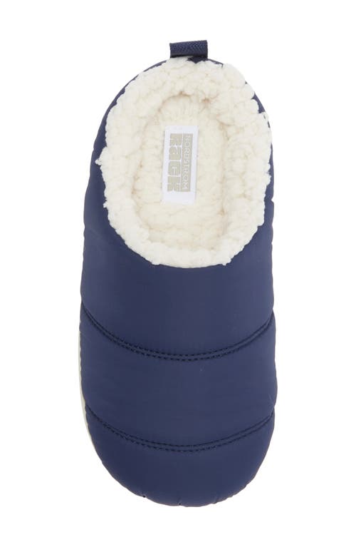 Nordstrom Rack Kids' Fleece Lined Puff Slipper In Blue