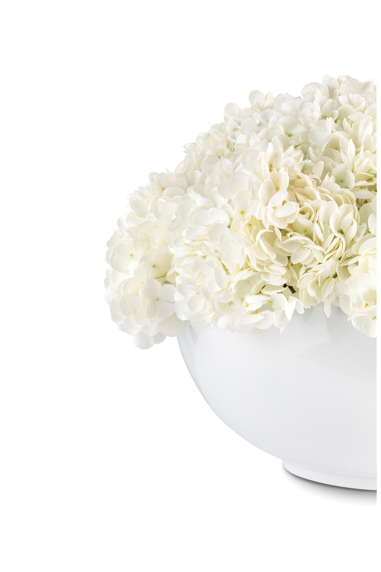 Lumi Large RealTouch Hydrangea Centerpiece, Alternate, color, Snow