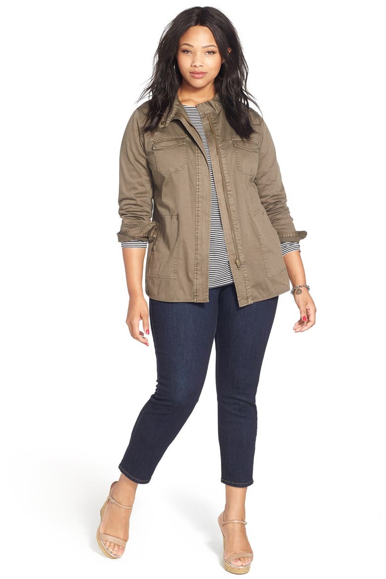 'Clarissa' Stretch Slim Ankle Jeans, Alternate, color, DARK ENZYME