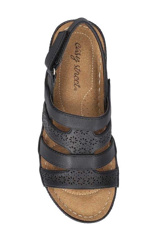 EASY STREET EASY STREET ALEXI SLINGBACK PLATFORM WEDGE SANDAL 