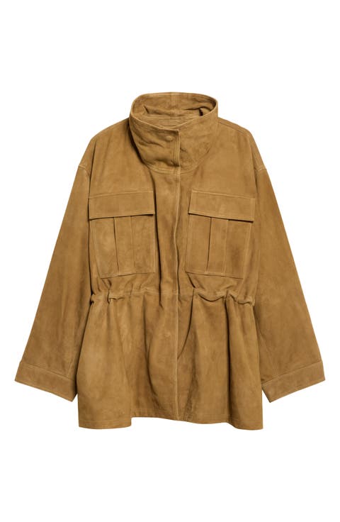 Sculptural Suede Jacket