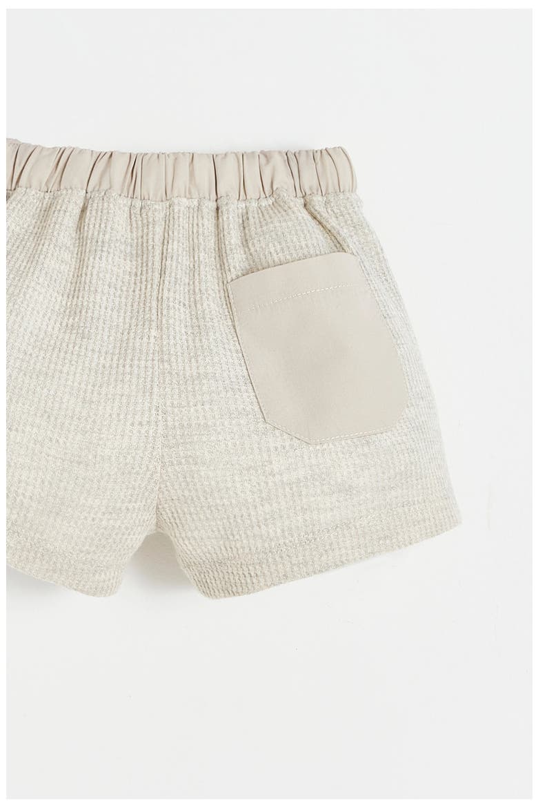 Waffle Short for Infant, Alternate, color, GREY/MELANGE