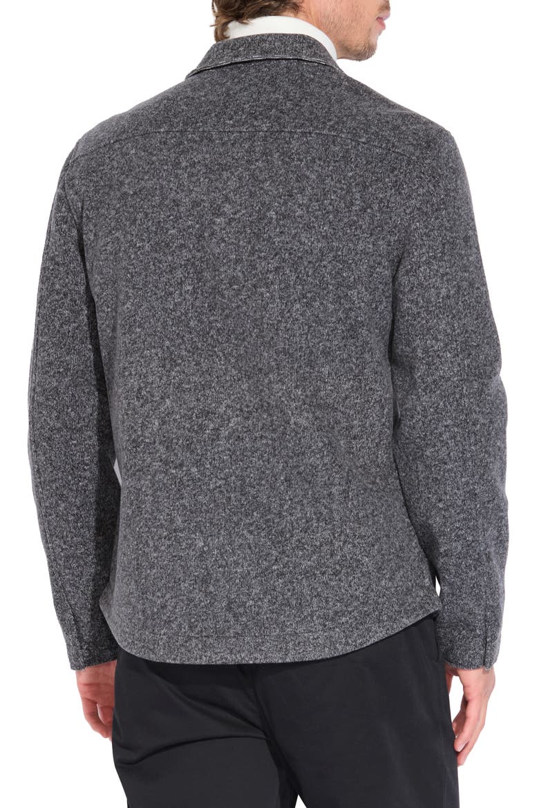 Regular Fit Shirt Jacket, Alternate, color, HEATHER DARK CHARCOA