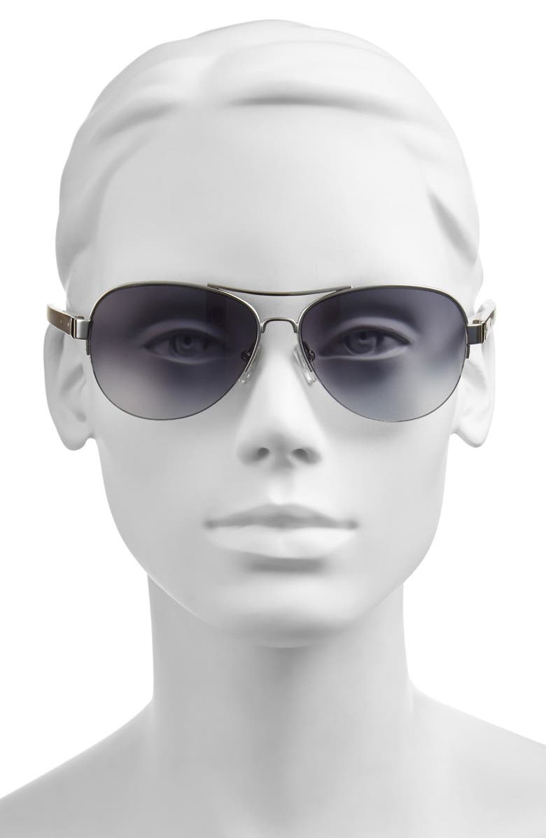 Bobbi Brown 'The Angelina' 57mm Aviator Sunglasses, Alternate, color, 