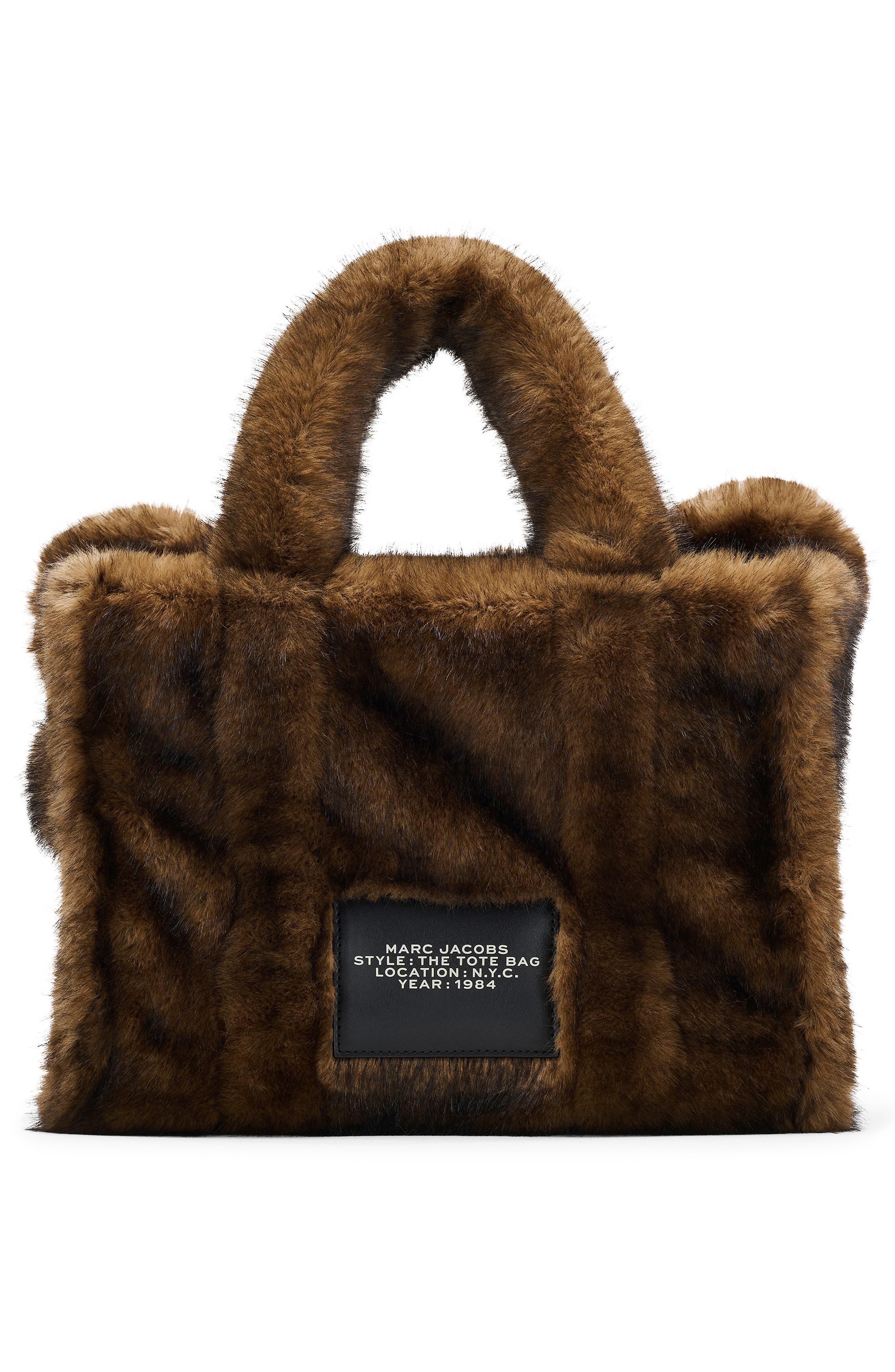 Marc Jacobs The Medium Teddy Faux Fur Tote, Alternate, color, 