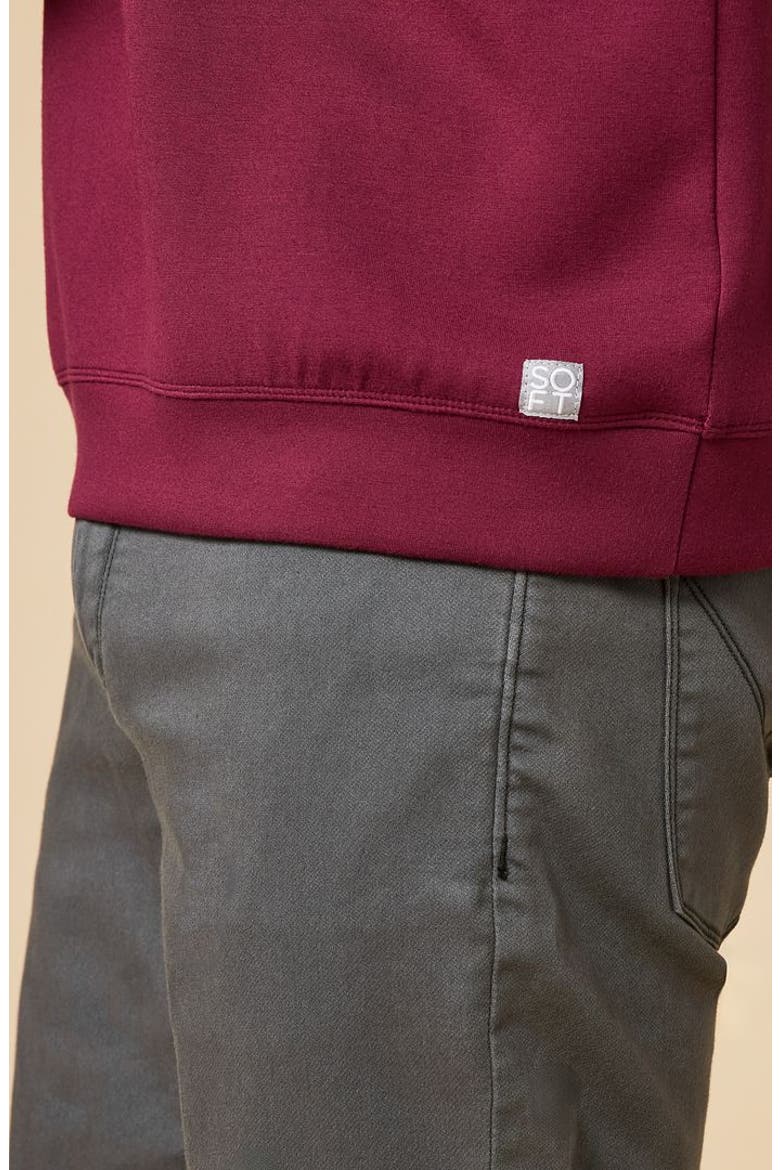 Men's DreamTech Athleisure Quarter Zip, Alternate, color, Cherry Cola