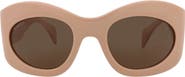 Gucci 55mm Novelty Cat Eye Sunglasses