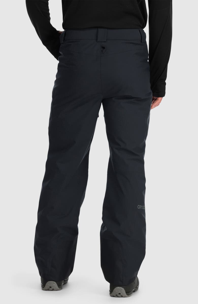 Outdoor Research Snowcrew Waterproof & Windproof Insulated Snow Pants, Alternate, color, Black