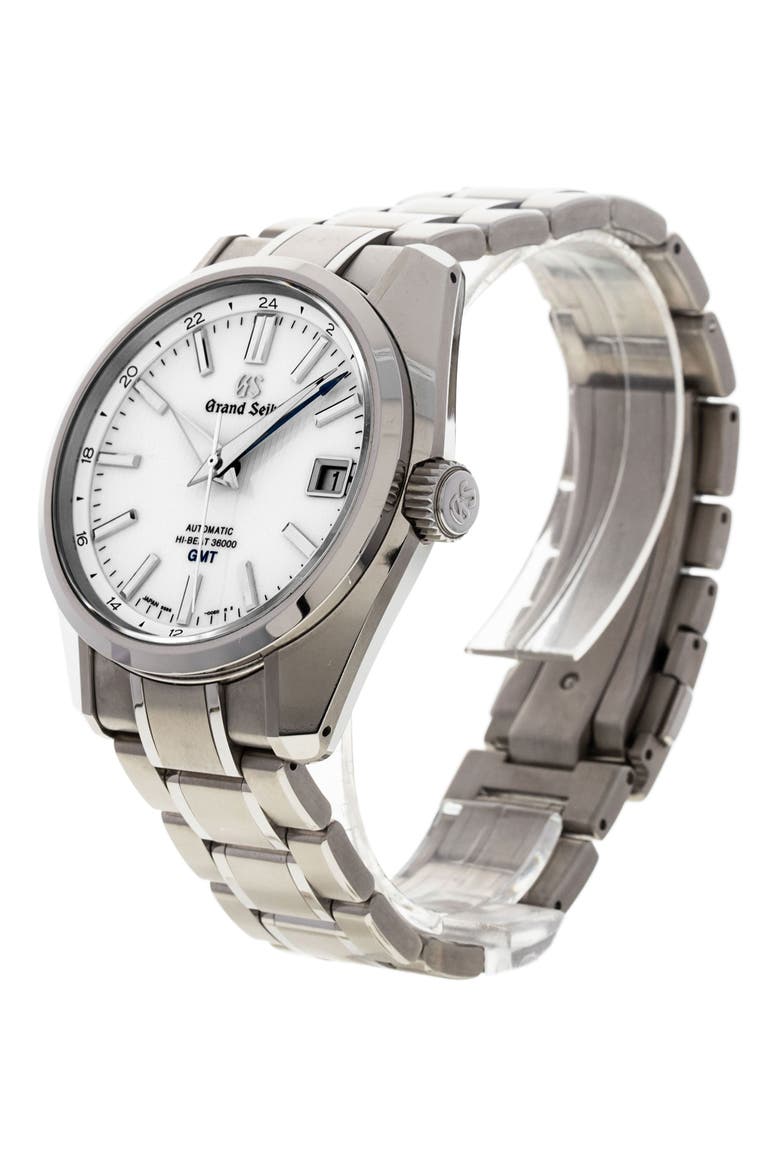 Grand Seiko Preowned 2019 Heritage Collection Bracelet Watch, 40mm, Alternate, color, SILVER