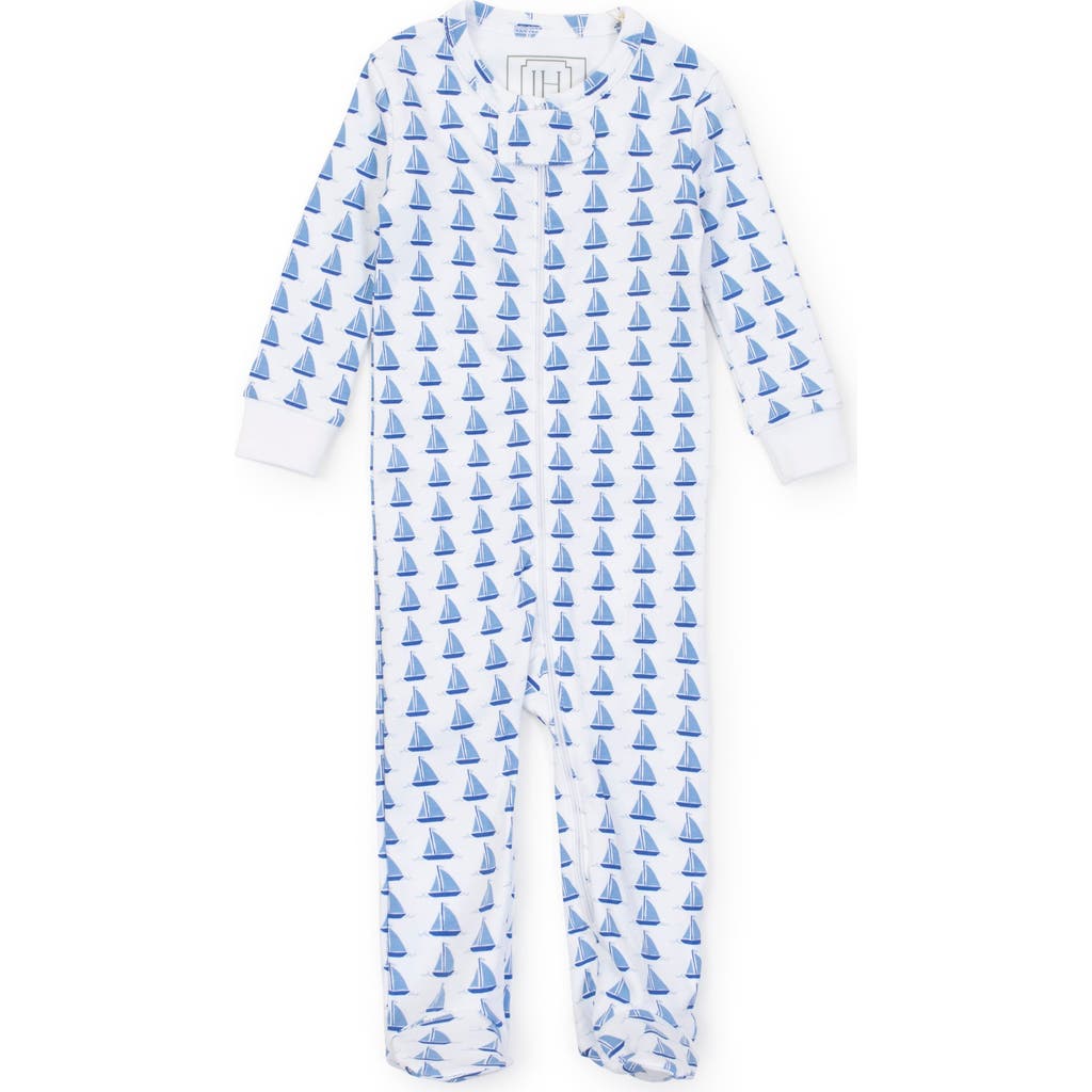 Lila And Hayes Parker Zipper Pajama In Sailing Away