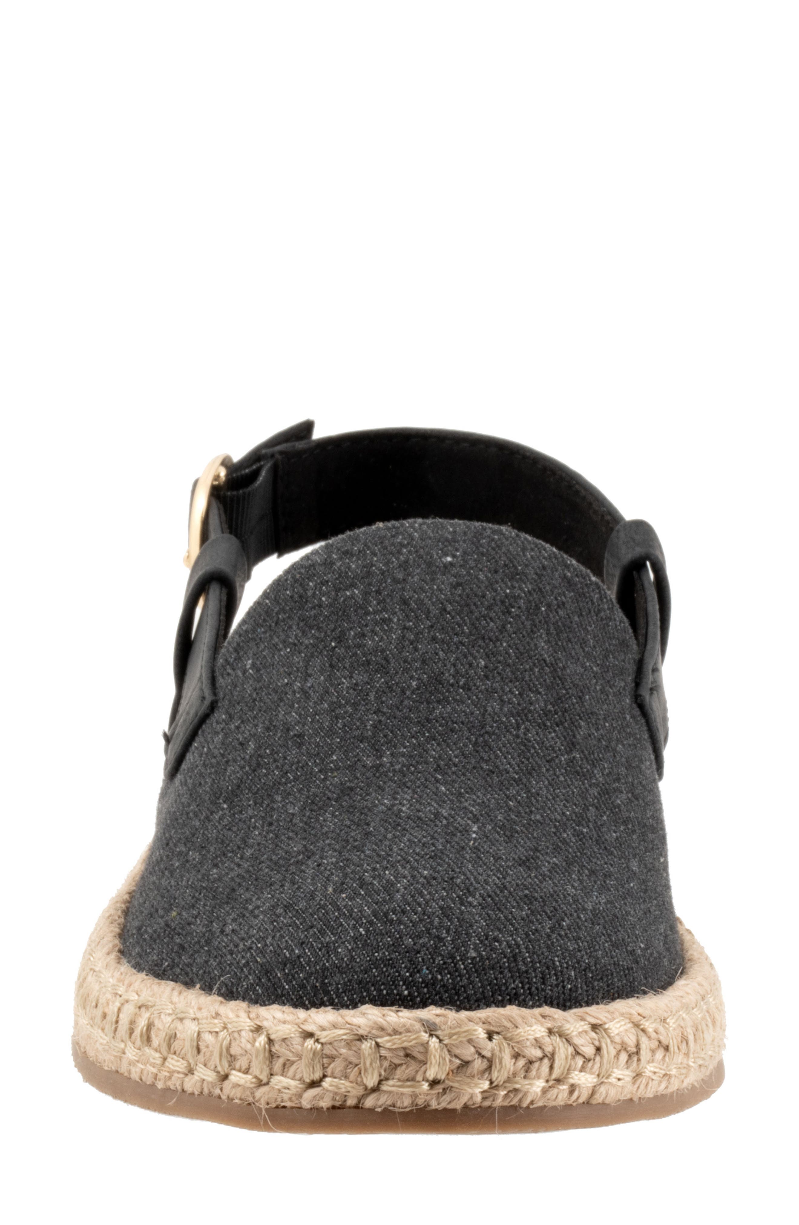 Trotters Paisley Slingback Espadrille Flat - Multiple Widths Available, Alternate, color, Black Textile