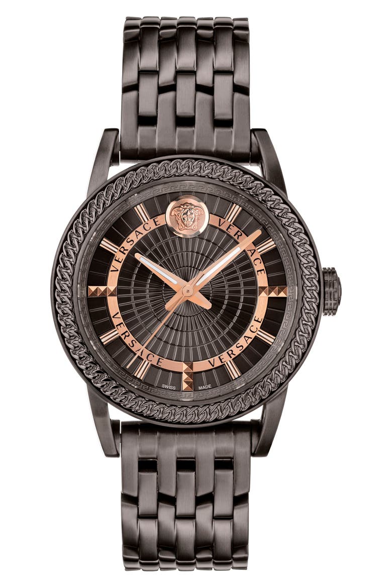 Code Bracelet Watch, 41mm, Main, color, IP GUNMETAL