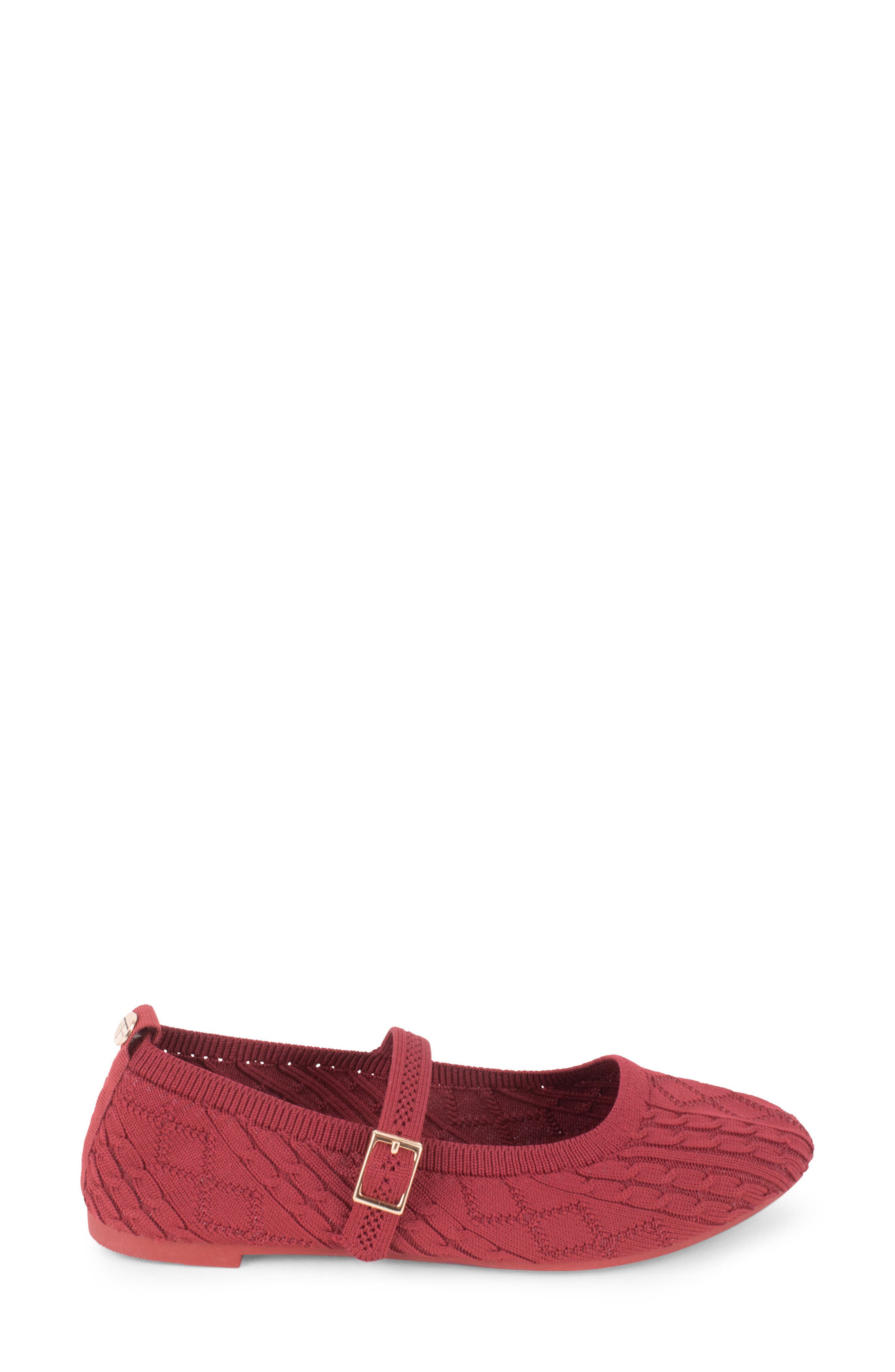 Montpellier Mary Jane Flat, Alternate, color, BURGUNDY