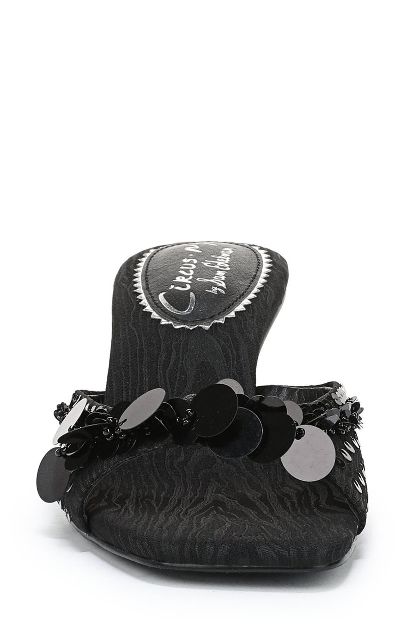Circus NY by Sam Edelman Juliana Sequin Sandal, Alternate, color, Black