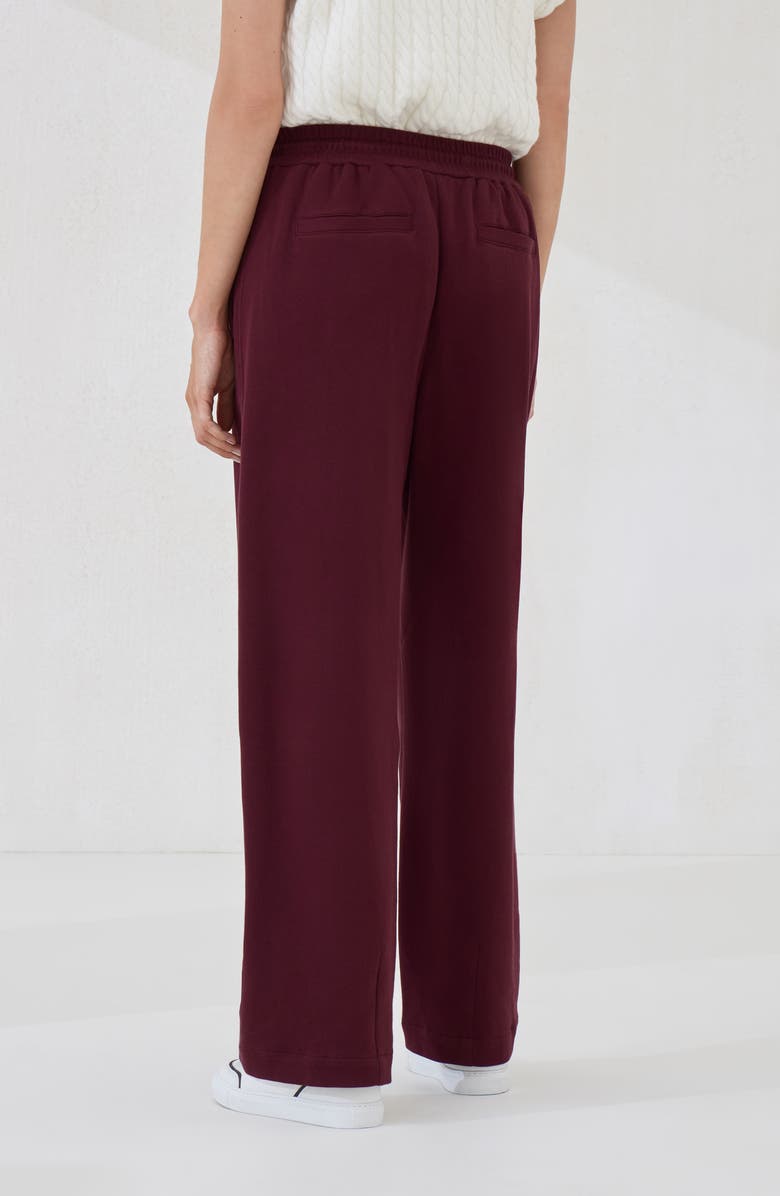 Brunello Cucinelli Pique Track trousers, Alternate, color, Amaranth