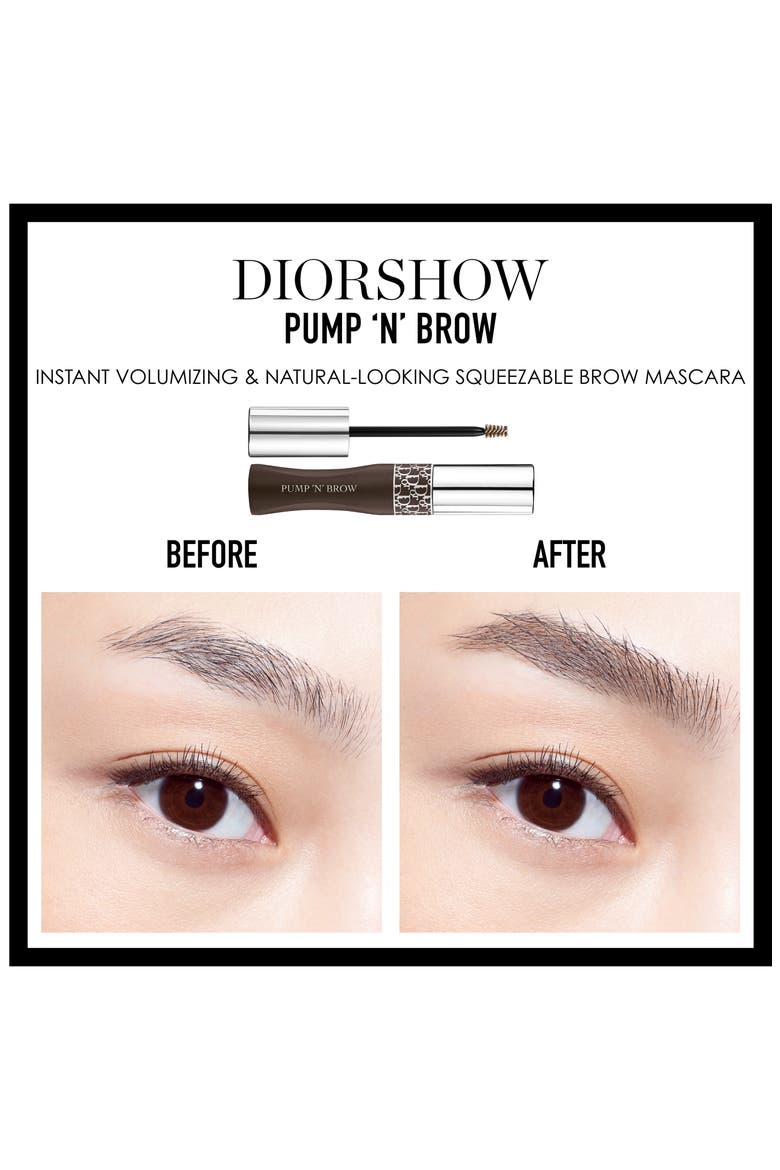 Diorshow Pump n Brow Squeezable Brow Mascara, Alternate, color, 002 DARK BROWN